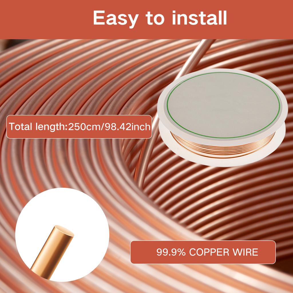 2Pcs Gardening Coil Winding Jig Reusable Copper Antenna Making Tool with Coil & Wooden Sticks for Home Electroculture Gardening