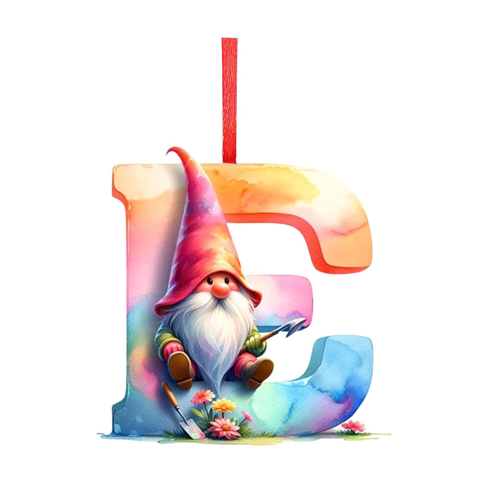 

2D 26 букв Рождественские украшения Акриловые плоские Рождественские елки Украшения для дома Украшения One Size