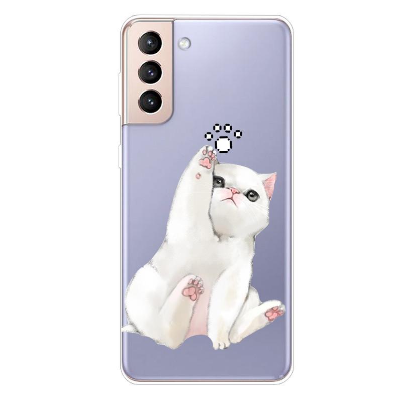 For Samsung S21 FE Case TPU Silicone Soft Clear Case for Samsung Galaxy S 21 / S21 Plus 5G Cover S21 Ultra FE Transparent Coque