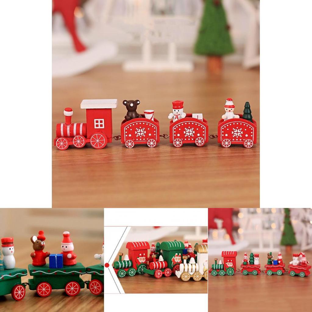 Delightful Christmas Wooden Train Decor Ideal Holiday Gift For Kids And Schools