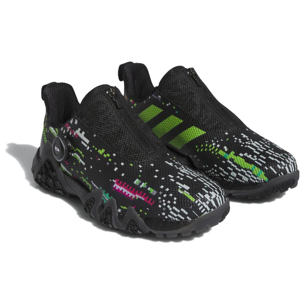 Adidas CodeChaos Comfortable Slip-Resistant Durable Low-Top Golf Shoes Unisex Golf Shoes Black IE2148