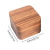 Engagement Ring Box Ring Case Exclusive Walnut Wood Ring Storage Box Velvet Lined Engagement Case Compact Square for Secure