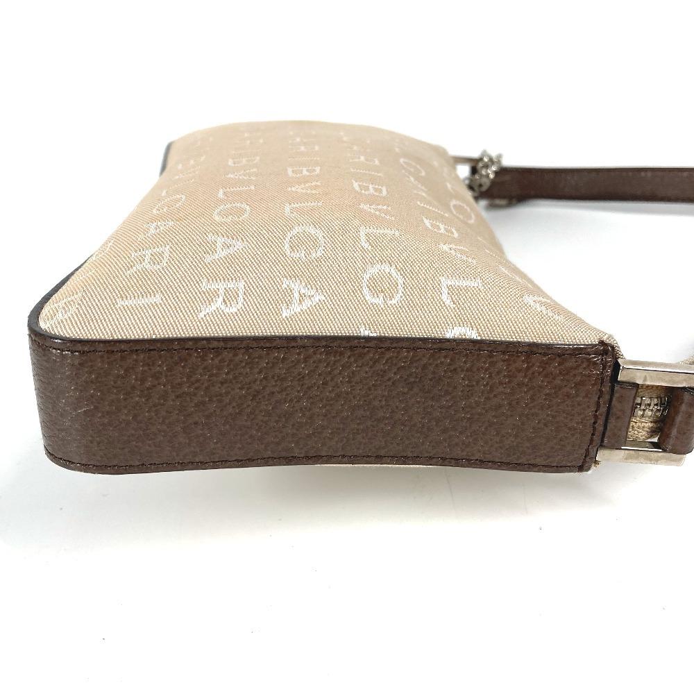 BVLGARI Logo mania logo bag Shoulder Bag Leather/Canvas Beige/Brown