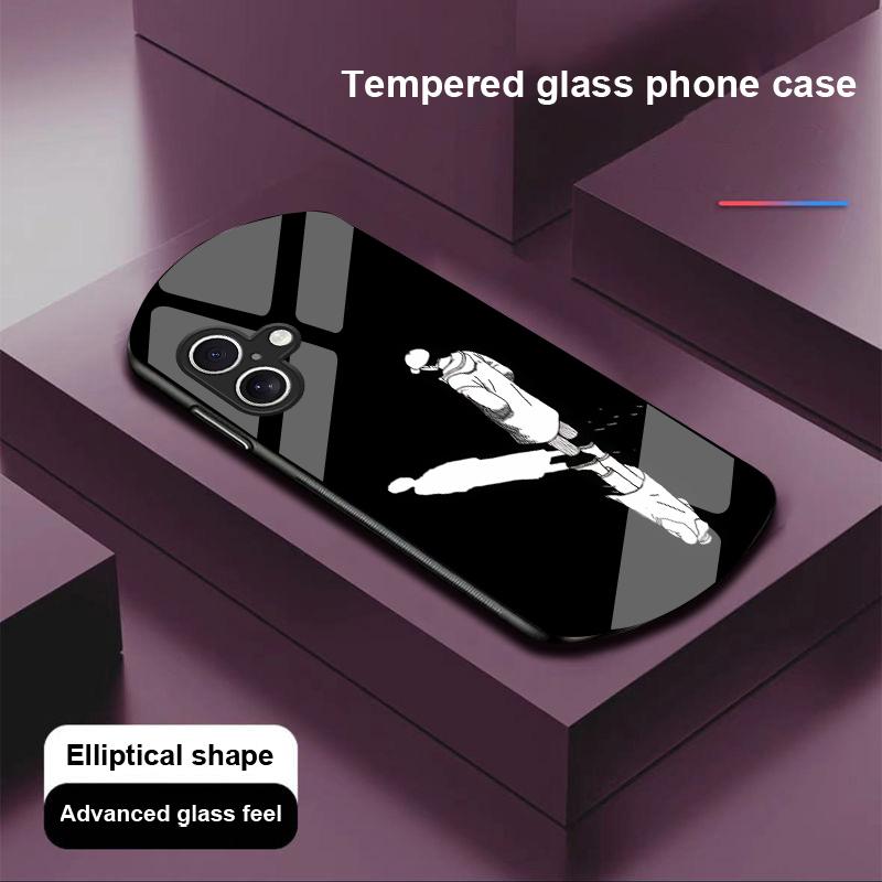 Funny Devil Eyes For Apple IPhone 16 11 13 15 14 Pro Max 12 Mini 7 8 Plus XR X XS Elliptical Shaped Tempered Glass Phone Case