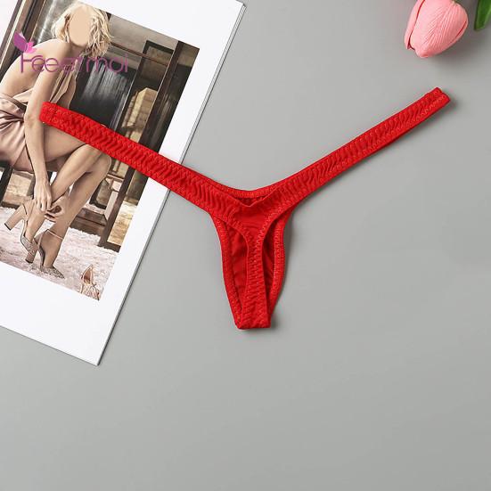 Lady G-string Pornographic Tiny Tempting Waist Hot Lightweight Sexy Elastic Low T-shape Lady Panties Female