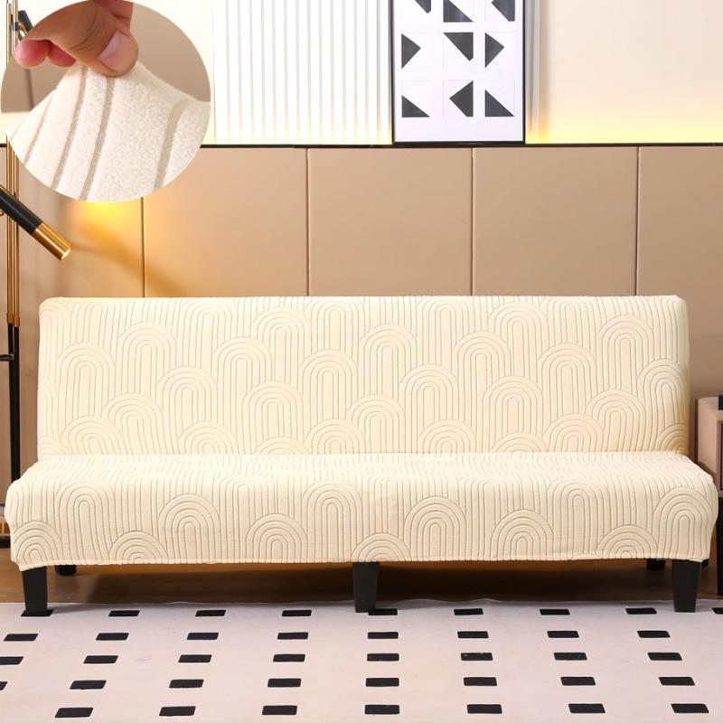 Чехол на 3-местный диван-кровать без подлокотников чехол на диван для гостиной всепоглощающий эластичный без подлокотников для складной мебели чехол на скамью 120-150cm бежевый 6060₽