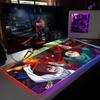 Anime D-Dandadanes Mouse Pad RGB Backlit Mouse Pad Laptop Mouse Pad Laptop Gamer Computer Desk Gaming Accessories