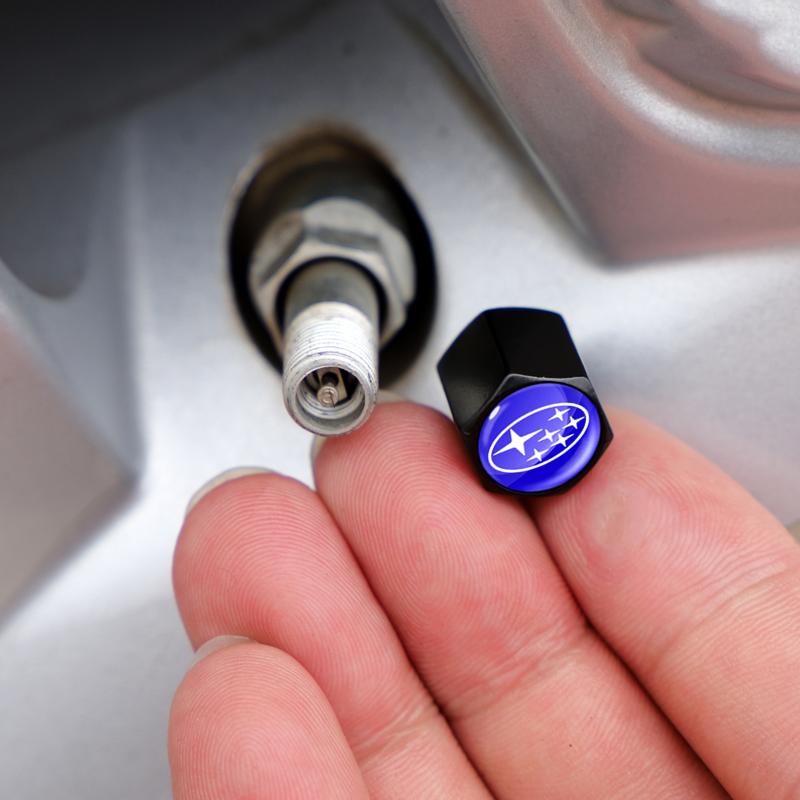 Car Keychain with Tire Valve Cap Accessories for Subaru Forester Crosstrek Outback Impreza Tribeca Ascent Legacy Levorg Mpreza mdy6