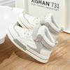 Warrior Fashion Versatile Trendy Classic Sports Casual High-Top Kids Sneakers Kids Sneakers Off-White Gray WZTH-106412