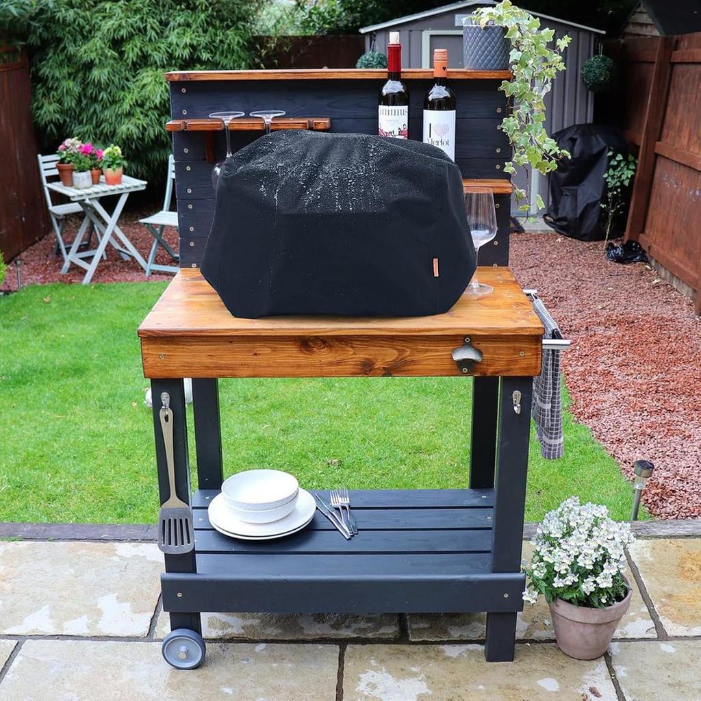 Waterproof Cover for Ninja Woodfire Outdoor Grill, Accessories for Ninja Wood Fire Smoker Grill OG700 Series, Windproof with Elastic Band Closure