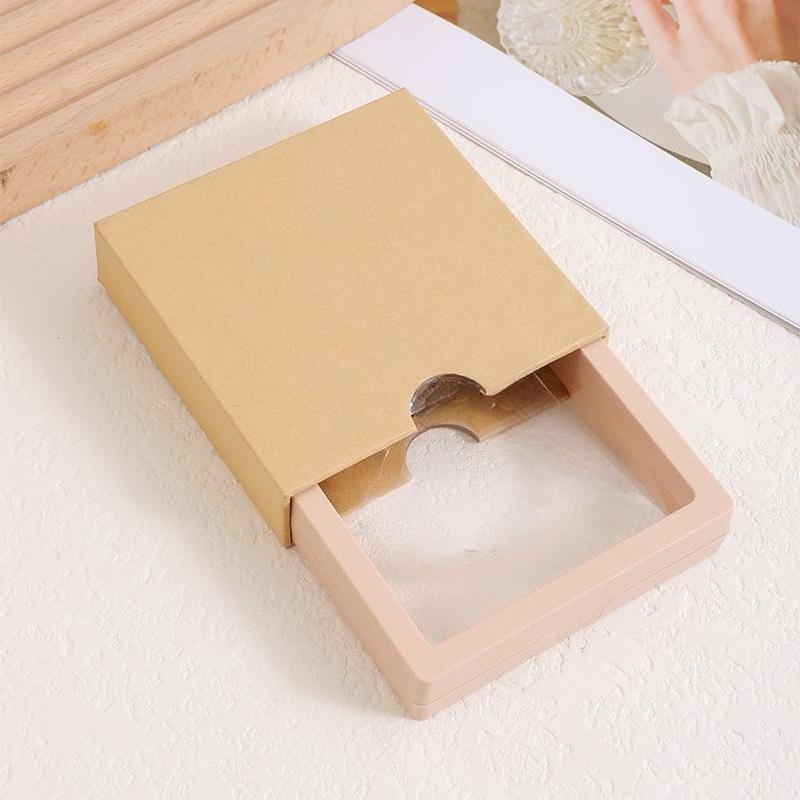 Transparent Floating Display Boxes Lastic PE Film Jewelry Packaging Box Jewelry Necklace Ring Seal Antioxidant Collectible Storage Case 10pcs