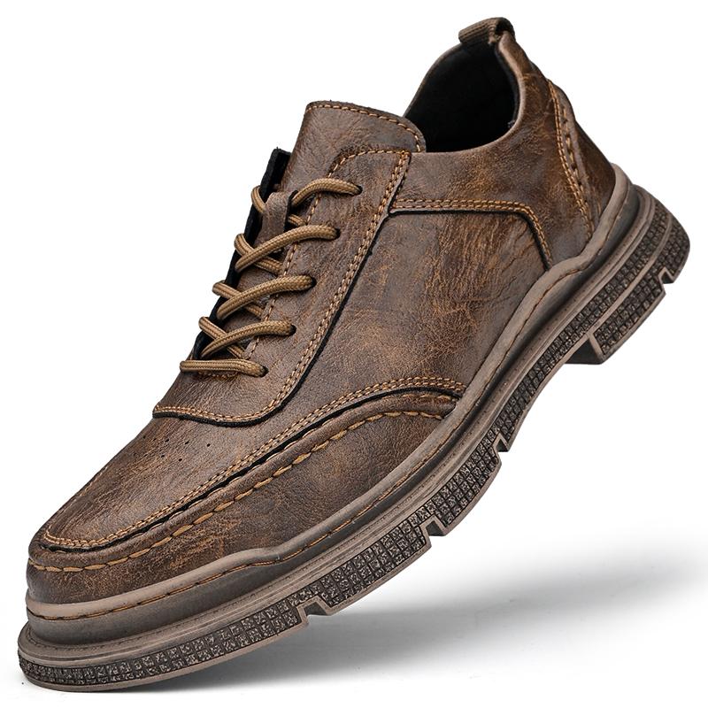 

Classic men s leather shoes Casual retro British style Fashion party and office Luxury adult high-quality shoes 38-44 New 38