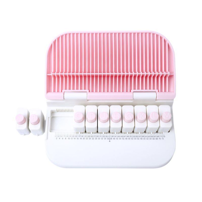 A25F-26 English Alphabet Hole Punch Embossing Machine Gift Label Paper DIY Bookmark Manual Punch Machine For Scrapbook