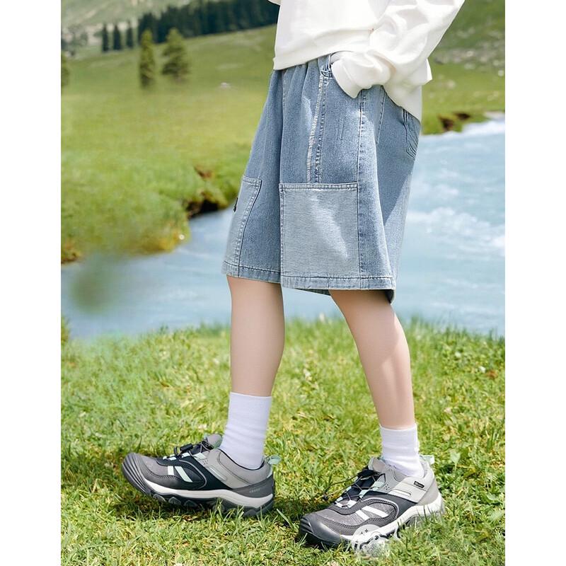 Montagut Boys  Retro Patchwork Denim Shorts 150