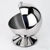 Stainless Steel Flip-Top Sugar Bowl and Condiment Jar