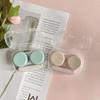 Contact Lenses Case Eyes Care Travel Kit Holder Container Lens Box Simple Candy Color Contact Lens Case Box for Women Girl