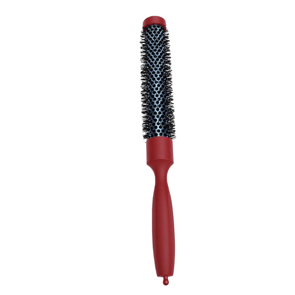 Round Styling Hair Brush Curling Roll Hairbrush with Air Vents Wooden Handle for Silky Shiny Hair Salon Home Use
