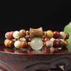 2024 Zen Sandalwood Beaded Bracelet: Ethnic Style Handcrafted Jewelry for Couples, Men & Women