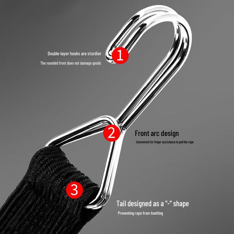 Elastic Cargo Bungee Strap with Hooks