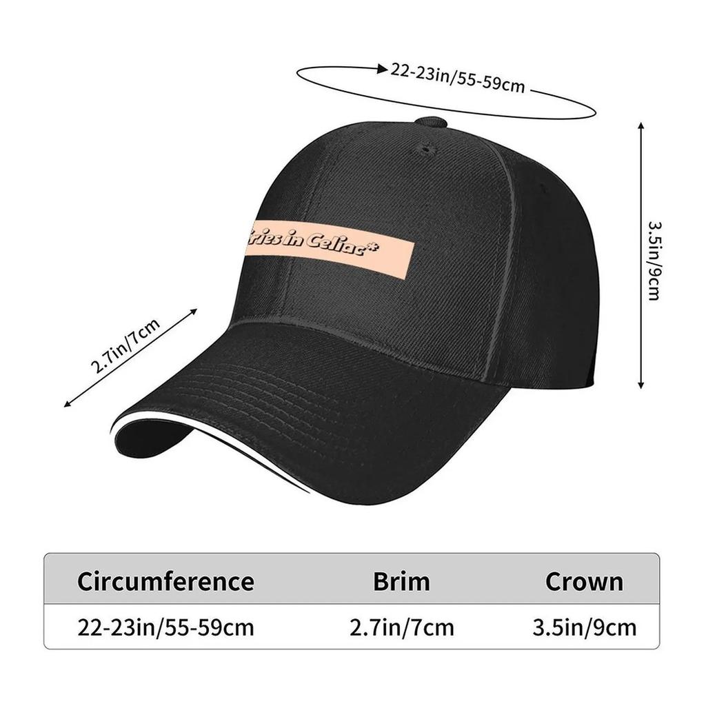 *Weint in Zöliakie* Glutenunverträglichkeit Humor Baseballkappe Sonnenhut Schirmmütze Snapback-Mütze Golfkappe Für Unisex Damen