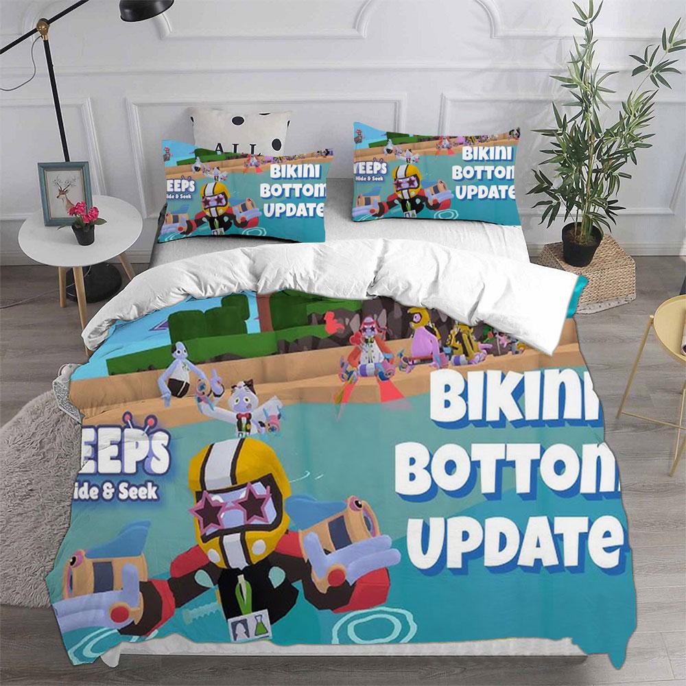 Game Yeeps: Hide and Seek Bedding Sets Bed Cover Comforter Duvet Cover Pillow Case 2-3 Pieces Sets Kids Adult Bedroom Decoration