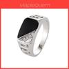 Premium Quality Men's Alloy Hollow Crystal Finger Jewelry In Timeless Vintage Design