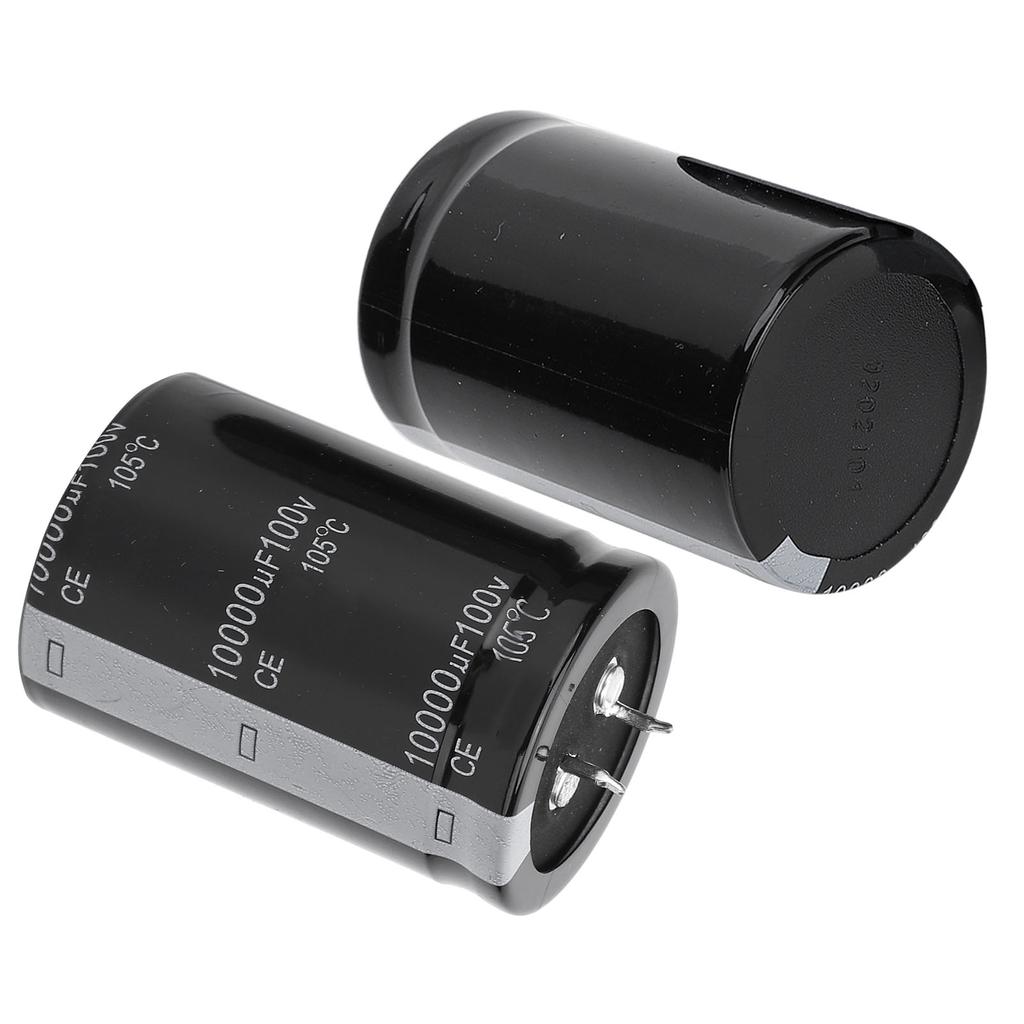 2pcs 10000uF 100V Electrolytic Capacitor 105 Celsius 35X50mm