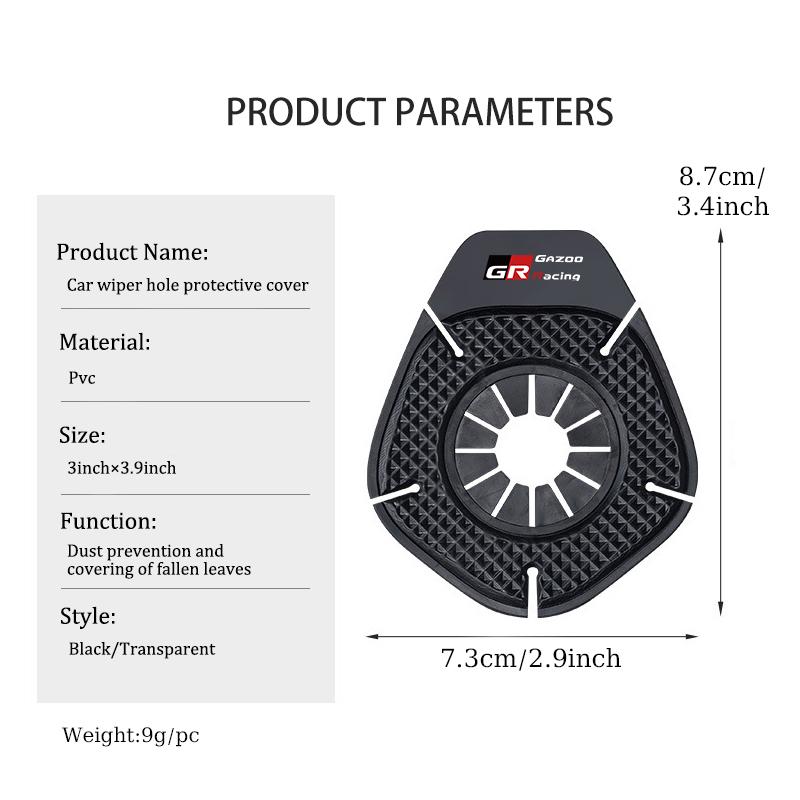 Car Windshield Wiper Hole Wiper Hole Dustproof Protector Cover For Toyota Supra Aygo Prado RAV4 Hilux Yaris Corolla 4Runner