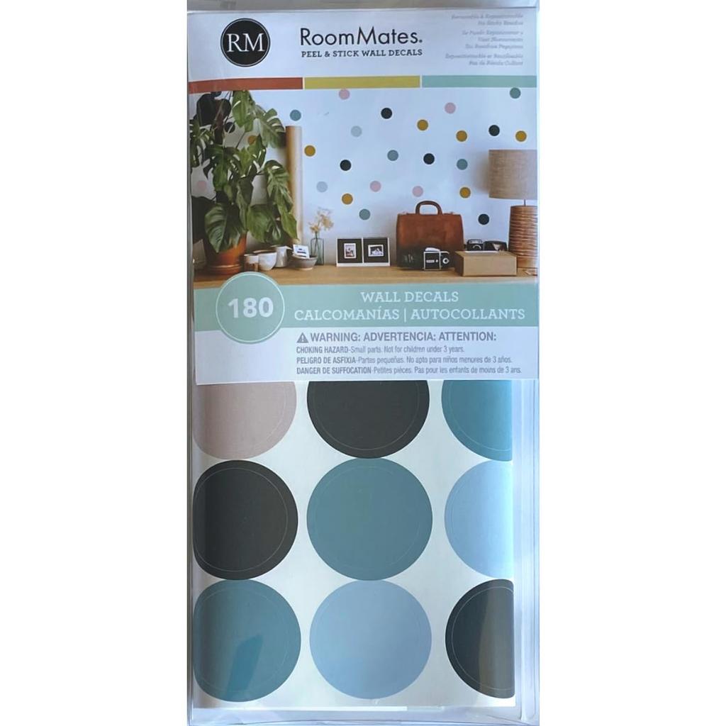 RoomMates Wall Sticker Multicolor Peelable Polka Dots 3.8cm X 3.8cm [Regular Japanese Import Product] RMK4829SCS