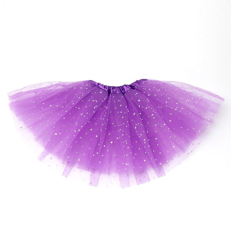 

Пышная юбка-пачка для девочек - Принцессина трехслойная балетная юбка для детей 30CM фиолетовый