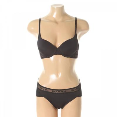 Holiday Jacquard Logo Band Brahem Panty Set Badrg1445fblk