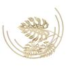 Iron Wall Sculptures Gold Metal Leaf Wall Decor for Living Room Bedroom Office Home