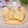 Cute Elephant Shape Wooden Kid Plate Divided Dish Animal Serving Tray for Home Kitchen Decoration