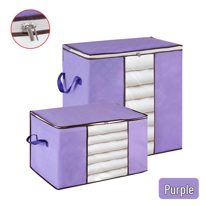 Thickened Cotton Quilt Bag: Durable, Dustproof, Large Capacity, Non-Woven Storage for Clothes