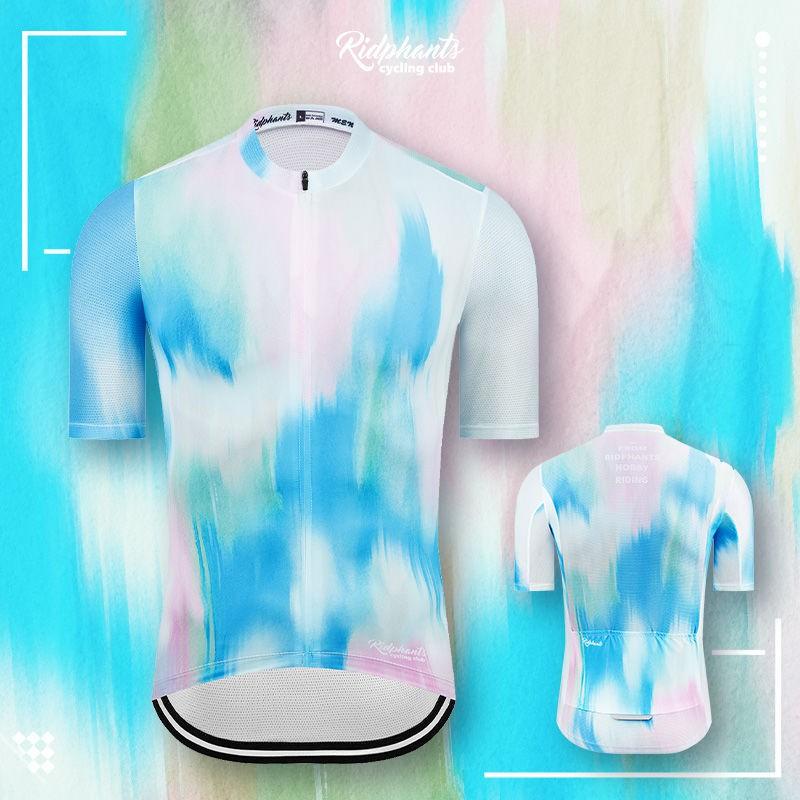 Unisex Cycling Jersey Short Sleeve Quick Dry Breathable Bike Shirt Mountain Road Wear
