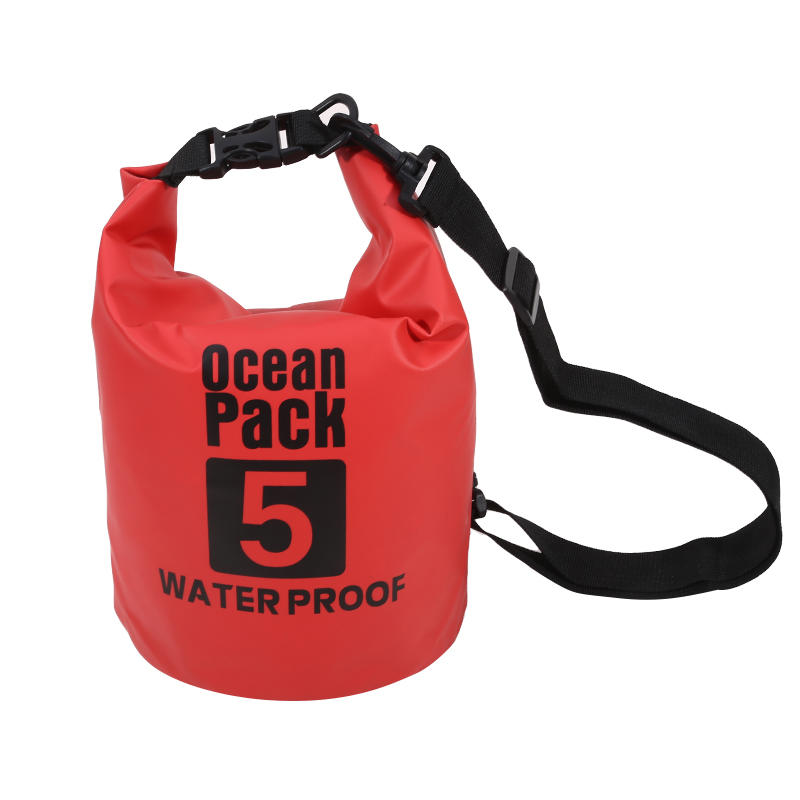 5L Heavey-Duty PVC Waterproof Dry Bag Sack Outdoor Floating Bucket Bag for Kayaking/Boating Fishing Rafting Swimming