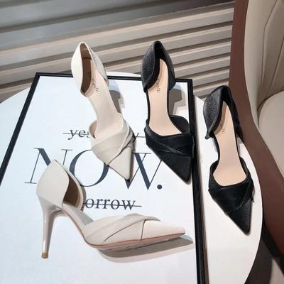 Französische High Heels Frühling Herbst Neu Elegant Spitz Stiletto Pumps Temperament Uni Damen Schuhe Sexy Bankett Einzelne Schuhe
