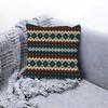 Warm Fair Isle Pattern Knit Cushion Cover Premium Comfort Reversible Pillow Cove Two in One Design for Any Room  Car Interior