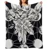 Three Headed Crystal Cat Throw Blanket Thermals For Travel Kid'S Christmas Gifts Luxury Thicken Blankets