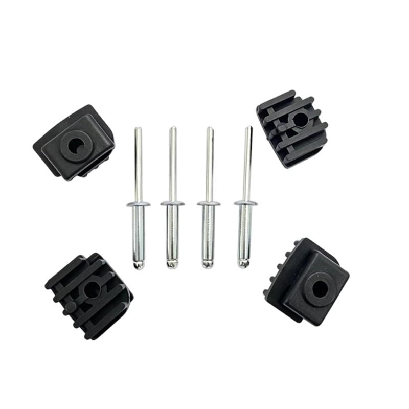 Seat Track Guide Repair Kit, 8-Piece Polyethylene Block and Metal Fastener Set with Part Reference A0009110222 for Worn Rail Parts