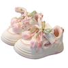 Girls Floral Print Casual Sneakers Comfortable Breathable Low Top Shoes Kids Ages 4-6