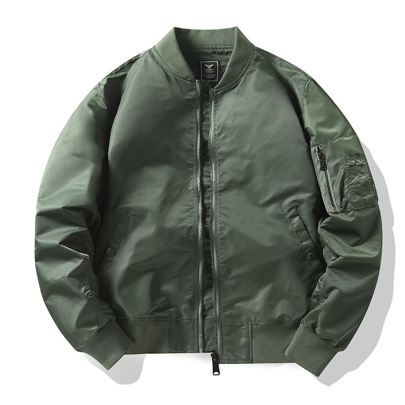 Capispalla Autunno Inverno Giacca Bomber Giacca da Aviatore da Uomo