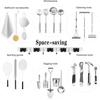 Wall Mount Mop Organizer Holder Broom Hook Stainless Steel Storage Hook Kitchen Bathroom Organization Accessories