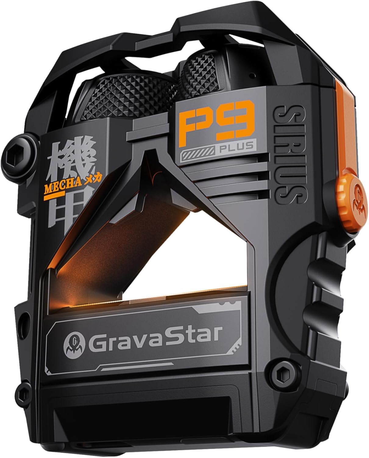 

GravaStar Sirius Plus True Wireless Bluetooth ANC Active Noise IPX4 ENC Clear Customizable Black Earbuds, 5.3, Cancelling, 28-Hour Playback, чёрный