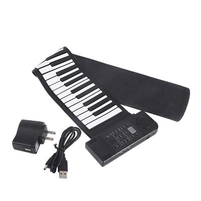 Portable 61-Keys Roll Up Soft Silicone Flexible Electronic Digital Music Keyboard Piano New