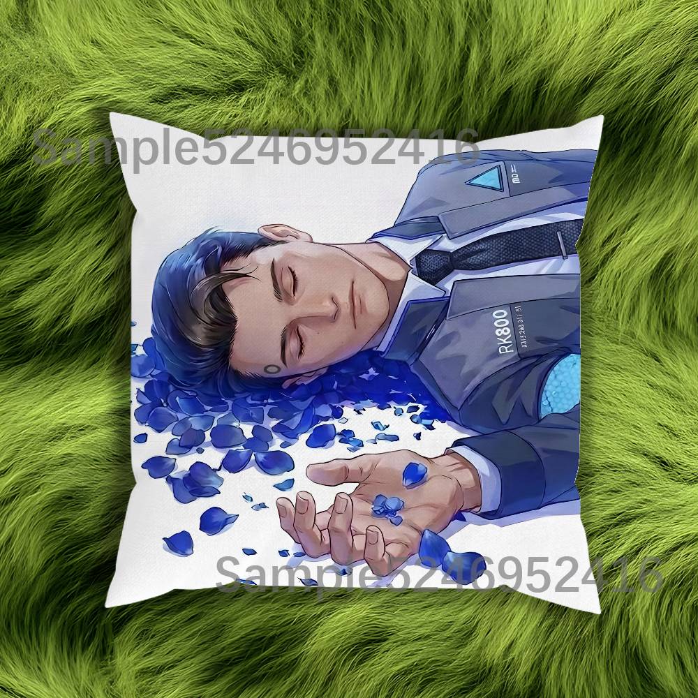 Connor DDetroit Become Human Pillowcases Cute Funny Pillow Case For Wedding Party Home Decor Comfy Pillow Cover