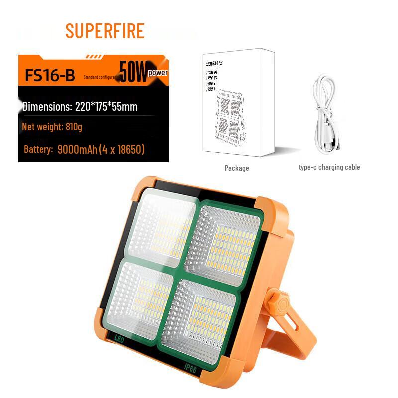Shuofire FS16 Solar Rechargeable Mobile Floodlight