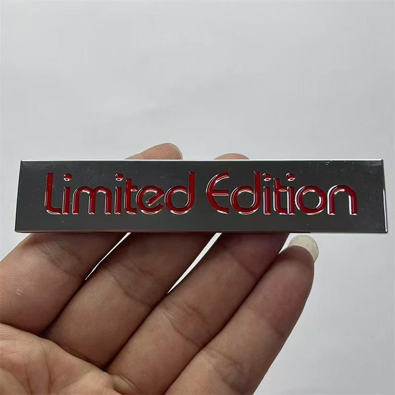 Limited Edition Suitable limited edition car emblems word marks 20th anniversary commemorative car stickers 1pc серебряный