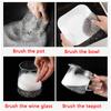 316 Stainless Steel Kitchen Cleaning Ring Stainless Steel Cleaner  Dishwashing Brush Reusable Washing Net Cleaning Tool For Home