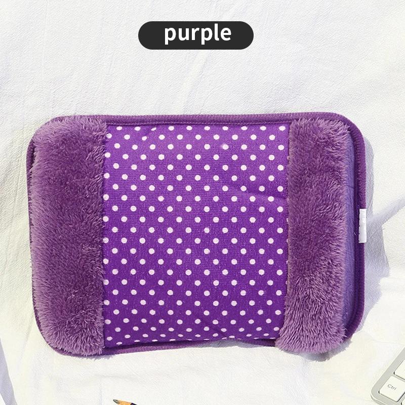 Dot Pattern Electric Hot Water Bag 500W 220V Rechargeable Winter Hand Warmer Double Insert for Cold Weather Comfort
